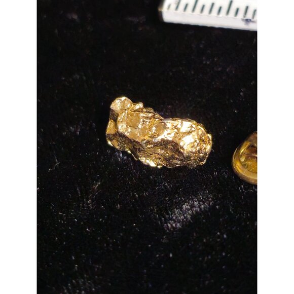 Faux Gold Nugget Hat Pin - Picture 4 of 4